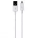 Samsung EP-DG920UWE Galaxy S6, Galaxy S6 Edge fehér gyári USB - micro USB adatkábel 1m