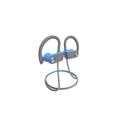   Letscom U8I Bluetooth 5.0 sztereó sport kék-szürke headset szövet táskával