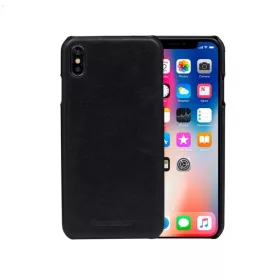   debramante1928 Apple iPhone X / XS bőr hátlapvédő tok fekete