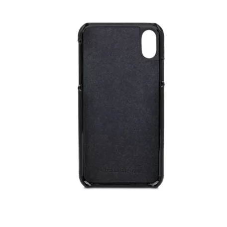 debramante1928 Apple iPhone X / XS bőr hátlapvédő tok fekete
