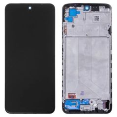   Xiaomi Redmi Note 10 4G / Note 10S fekete LCD kijelző érintővel és kerettel
