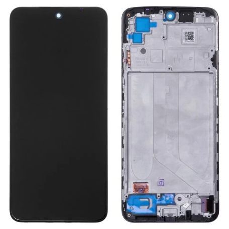 Xiaomi Redmi Note 10 4G / Note 10S fekete LCD kijelző érintővel és kerettel