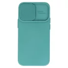 Camshield Soft - Samsung S921 Galaxy S24 (2024) por- és kameravédős szilikon tok sötétzöld