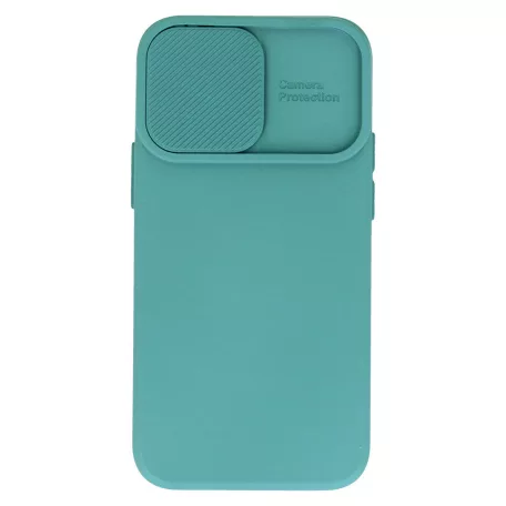 Camshield Soft - Samsung S921 Galaxy S24 (2024) por- és kameravédős szilikon tok sötétzöld