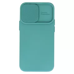   Camshield Soft - Samsung S926 Galaxy S24 Plus (2024) por- és kameravédős szilikon tok sötétzöld
