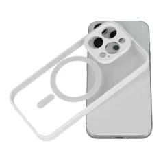   Acrylic Color Magsafe Samsung S911 Galaxy S23 (2023) kameravédős tok fehér