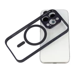   Acrylic Color Magsafe Samsung S911 Galaxy S23 (2023) kameravédős tok fekete