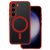 Acrylic Color Magsafe Samsung S911 Galaxy S23 (2023) kameravédős tok piros