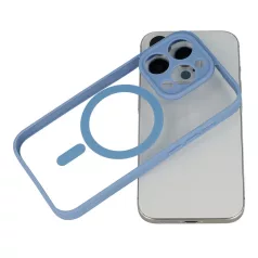   Acrylic Color Magsafe Samsung S911 Galaxy S23 (2023) kameravédős tok kék