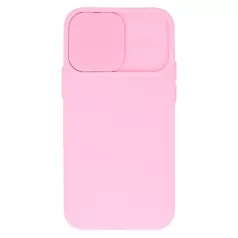   Camshield Soft - Apple iPhone 12 Pro Max 2020 (6.7) por- és kameravédős szilikon tok lightpink