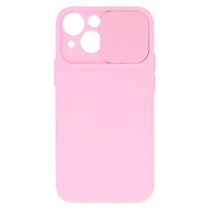   Camshield Soft - Apple iPhone 13 Pro Max (6.7) por- és kameravédős szilikon tok lightpink