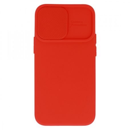 Camshield Soft - Samsung A236 Galaxy A23 5G por- és kameravédős szilikon tok piros