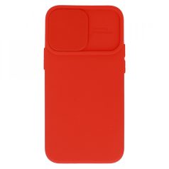   Camshield Soft - Xiaomi Redmi 9A / AT por- és kameravédős szilikon tok piros