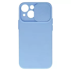   Camshield Soft - Apple iPhone 13 (6.1) por- és kameravédős szilikon tok világoslila