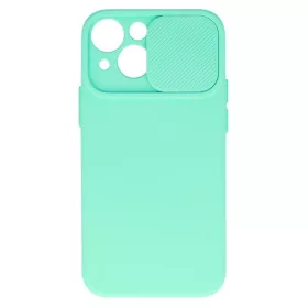   Camshield Soft - Apple iPhone 14 (6.1) por- és kameravédős szilikon tok menta