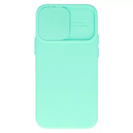Camshield Soft - Apple iPhone 14 (6.1) por- és kameravédős szilikon tok menta