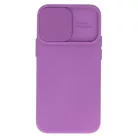 Camshield Soft - Apple iPhone 14 Plus (6.7) por- és kameravédős szilikon tok lila