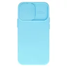 Camshield Soft - Apple iPhone 14 Plus (6.7) por- és kameravédős szilikon tok világoskék
