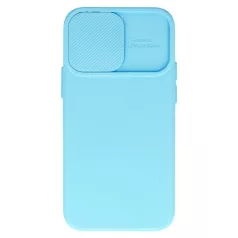   Camshield Soft - Apple iPhone 14 Plus (6.7) por- és kameravédős szilikon tok világoskék