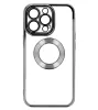 Beauty Clear - Apple iPhone 14 (6.1) kameravédős szilikon tok fekete