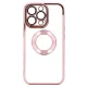 Beauty Clear - Apple iPhone 14 Plus (6.7) kameravédős szilikon tok pink