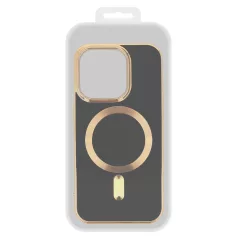   Beauty Magsafe Case - Apple iPhone 14 (6.1) kameravédős szilikon tok fekete