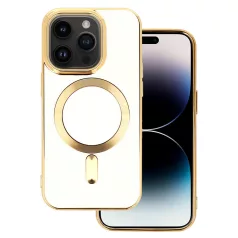  Beauty Magsafe Case - Apple iPhone 14 (6.1) kameravédős szilikon tok fehér