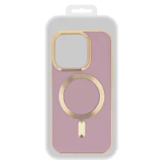   Beauty Magsafe Case - Apple iPhone 14 Pro (6.1) kameravédős szilikon tok lila