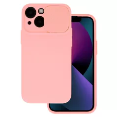  Camshield Soft - Samsung S911 Galaxy S23 (2023) por- és kameravédős szilikon tok lazac színű