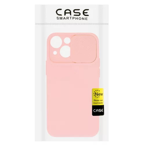 Camshield Soft - Samsung S911 Galaxy S23 (2023) por- és kameravédős szilikon tok lazac színű