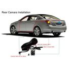 Visszapillantó tükörbe épített autós menetrögzítő kamera DVR-01 4" kijelzővel, tolatókamerával