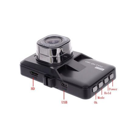 Szélvédőre szerelhető autós menetrögzítő kamera DVR-02 3" kijelzővel, tolatókamerával