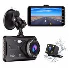 Szélvédőre szerelhető autós menetrögzítő kamera DVR-03 4,0" kijelzővel, tolatókamerával