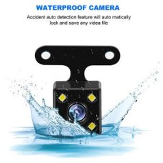   Szélvédőre szerelhető autós menetrögzítő kamera DVR-03 4,0" kijelzővel, tolatókamerával