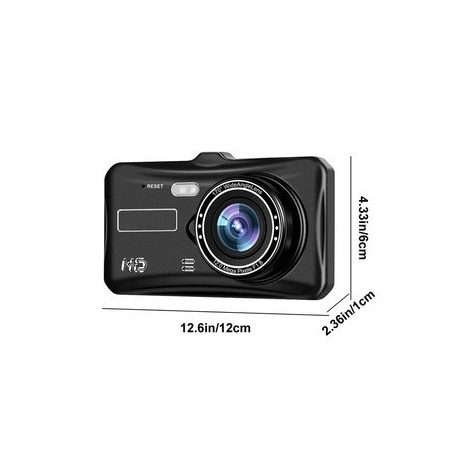 Szélvédőre szerelhető autós menetrögzítő kamera DVR-03 4,0" kijelzővel, tolatókamerával