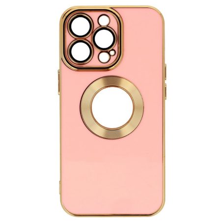 Beauty Case - Apple iPhone 15 (6.1) kameravédős szilikon tok pink