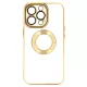 Beauty Case - Apple iPhone 15 Pro (6.1) kameravédős szilikon tok fehér