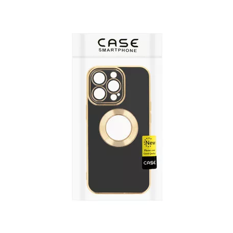 Beauty Case - Apple iPhone 15 Pro (6.1) kameravédős szilikon tok fekete