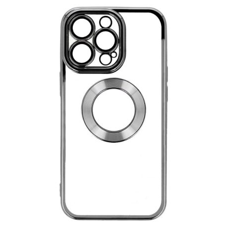 Beauty Clear - Apple iPhone 15 (6.1) kameravédős szilikon tok fekete
