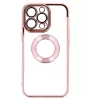 Beauty Clear - Apple iPhone 15 Plus (6.7) kameravédős szilikon tok pink