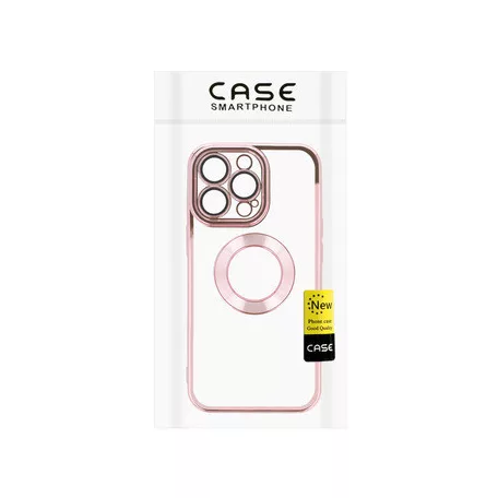 Beauty Clear - Apple iPhone 15 Plus (6.7) kameravédős szilikon tok pink