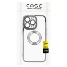 Beauty Clear - Apple iPhone 15 Pro (6.1) kameravédős szilikon tok fekete