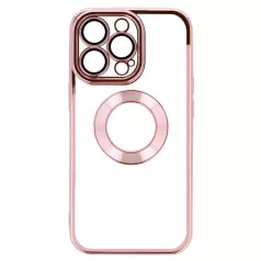   Beauty Clear - Apple iPhone 15 Pro (6.1) kameravédős szilikon tok pink