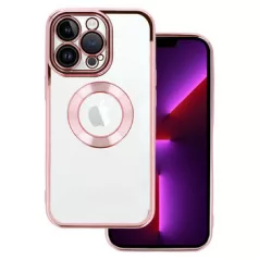   Beauty Clear - Apple iPhone 15 Pro (6.1) kameravédős szilikon tok pink