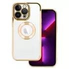 Beauty Clear - Apple iPhone 15 Pro Max (6.7) kameravédős szilikon tok arany