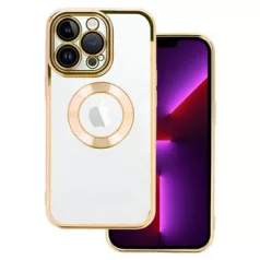   Beauty Clear - Apple iPhone 15 Pro Max (6.7) kameravédős szilikon tok arany