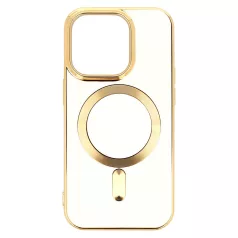   Beauty Magsafe Case - Apple iPhone 15 Plus (6.7) kameravédős szilikon tok fehér