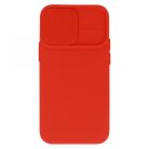 Camshield Soft - Xiaomi Redmi Note 12 5G / Poco X5 por- és kameravédős szilikon tok piros