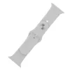 Apple Watch 38mm / 40mm / 41mm szilikon óraszíj ezüst (S / M)