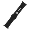Apple Watch 38mm / 40mm / 41mm szilikon óraszíj fekete (M / L)